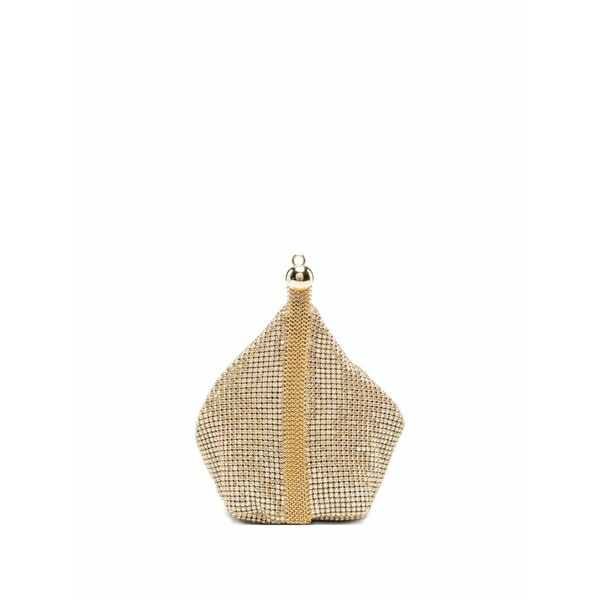 ブームガイア レディース ハンドバック 御徒面子 Rue crystal-embellished clutch bag Gold