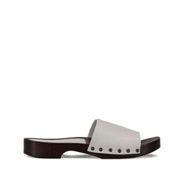 ラ サクラ色 レディース サンダル シューズ Leather sandals White