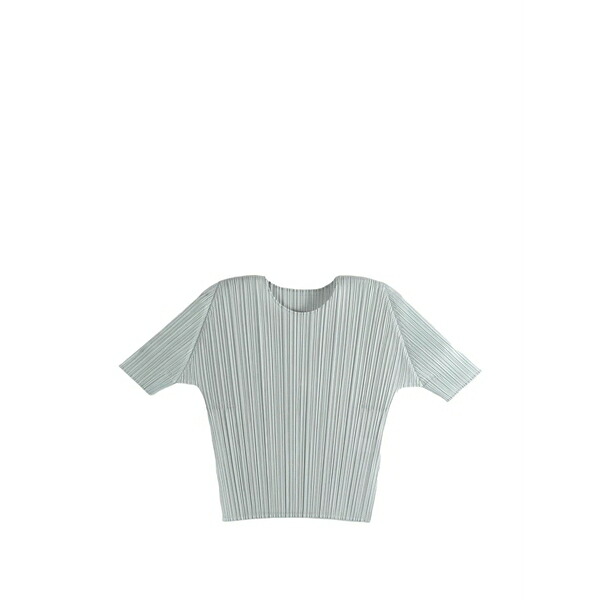 筋目 プリーズ イッセイ ミヤケ レディース プルオーバー トップス Slim fit top Grey