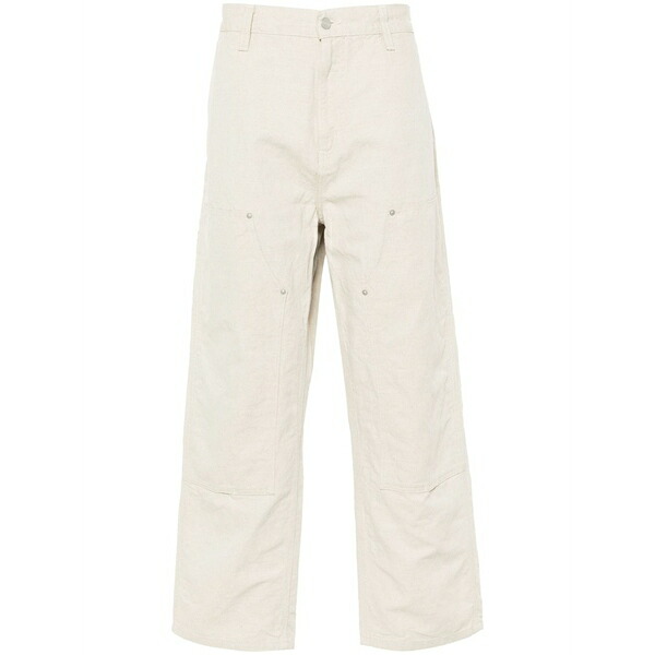 鉄道車両ハート型 メンズ 心地よいズボン下 ボトムス Walter double knee tapered trousers Neutrals
