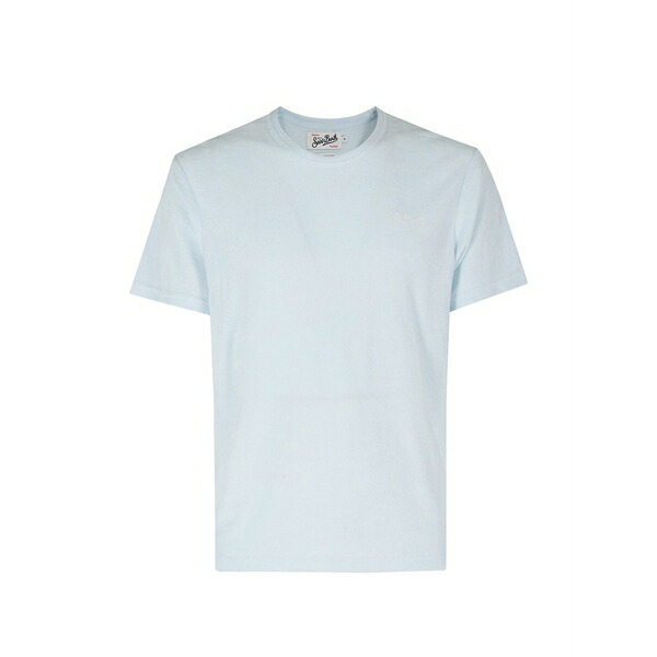 エムシーツーセイントバース メンズ プルオーバー トップス Gary embroidered t-shirt Blue