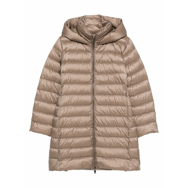 セブンティ レディース 上衣＆上衣 アウター Hooded puffer jacket Brown