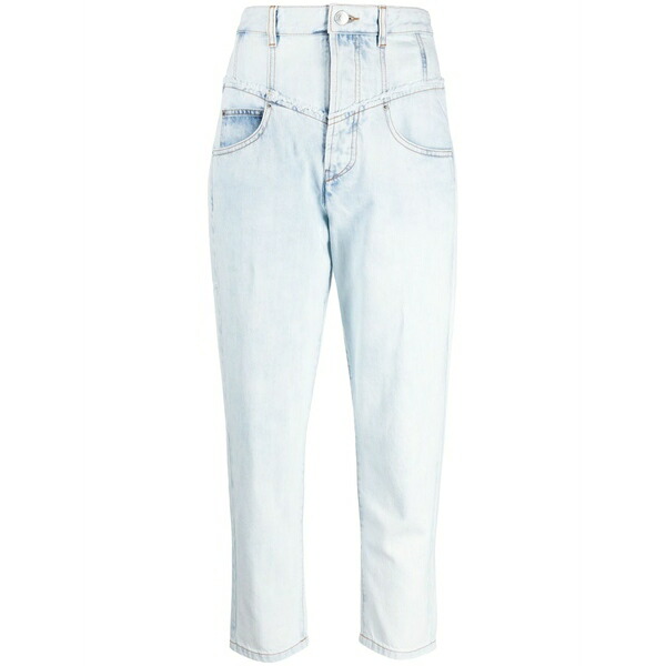 イザベル マラン レディース デニムパンツ ボトムス Oliviani high-rise skinny-leg jeans Blue|asty