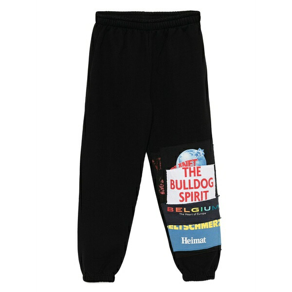 ヴェトモン メンズ カジュアルパンツ ボトムス Graphic-print trousers Black|asty