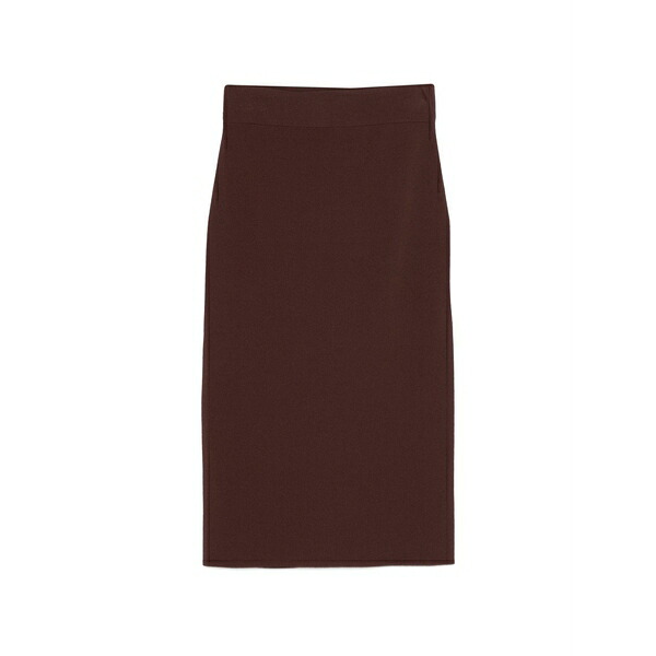 アルファス テューディオ レディース スコート ボトムス Elastic-waistband MIDI skirt Brown