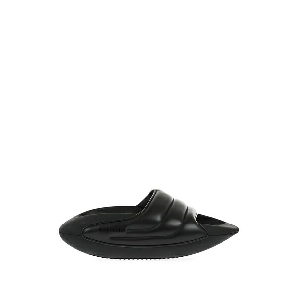 バルマン メンズ サンダル シューズ Quilted leather sandals Black