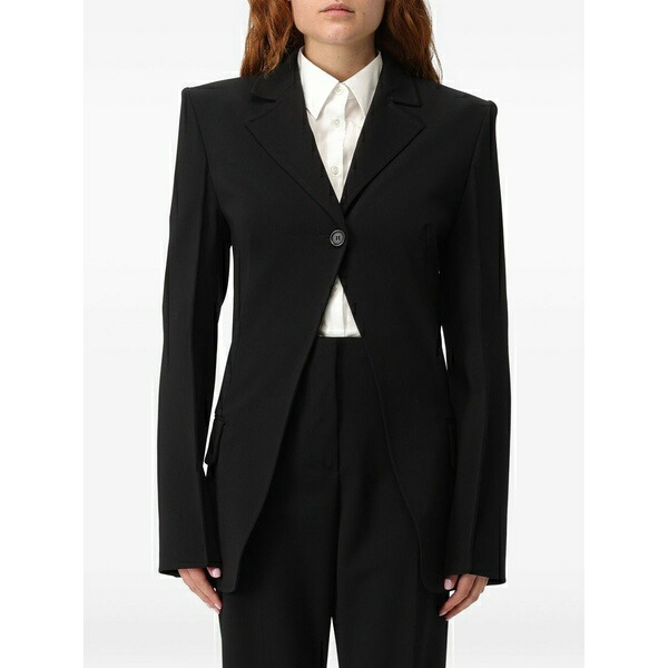 運動競技マックス レディース 上衣＆上衣 アウター Abilitata single-breasted blazer Black