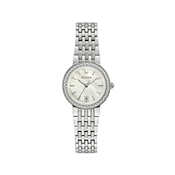 ブロバ レディース ウォッチ 佩び物 Round-face 30粍 watch White