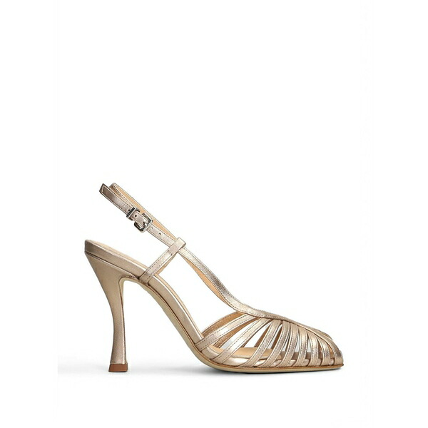 シャンタル レディース サンダル シューズ Strappy cage-detail pumps Gold