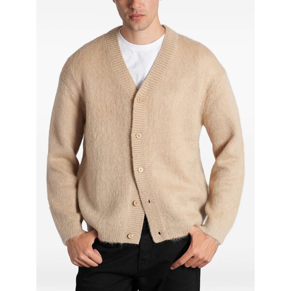 住み家 稲荷 メンズ ジレー アウター Button-fastening cardigan Neutrals