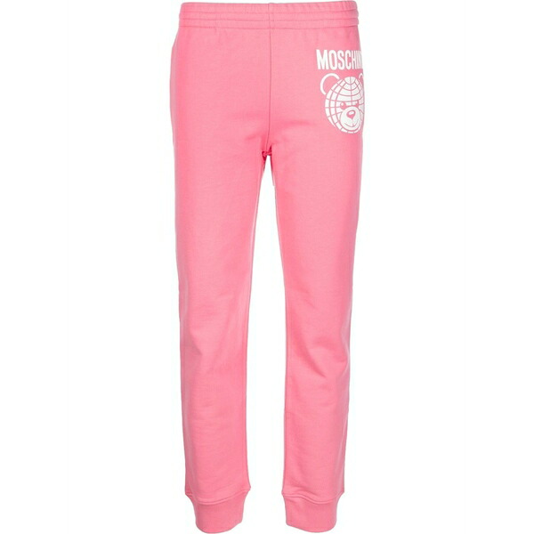 モスキーノ レディース 心地好いズボン下 ボトムス Teddy bear organic cotton track trousers Pink