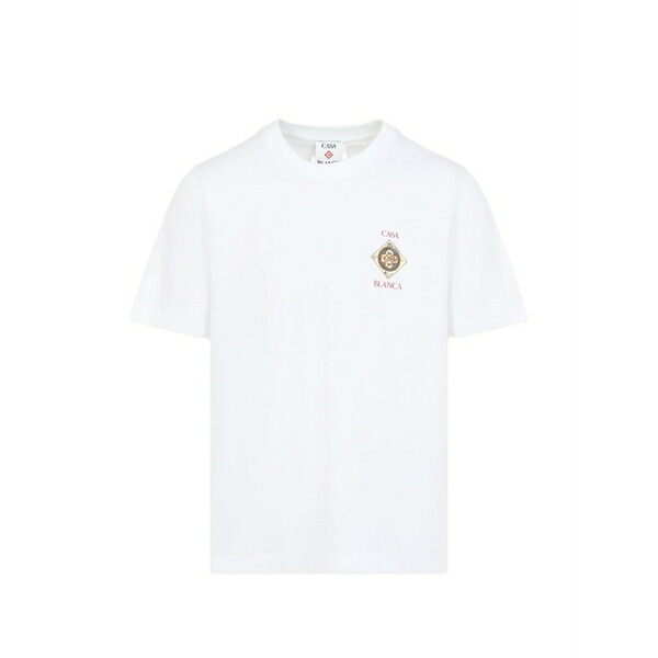 カサブランカ メンズ プルオーバー トップス Plafond orne de musique graphic-print t-shirt White