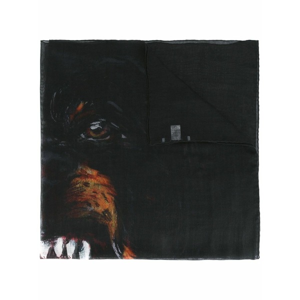 ジバンシー メンズ えり巻き・袈裟・えり巻き 付属物 Rottweiler print scarf Black