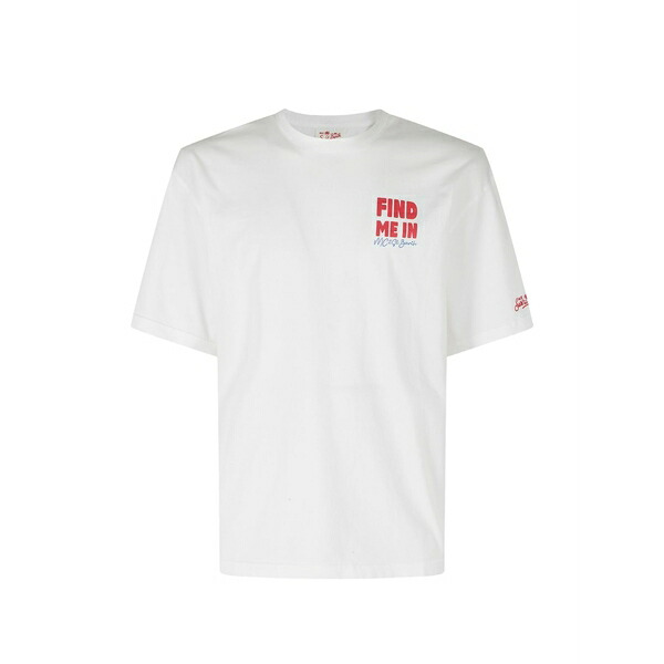 エムシーツーセイントバース メンズ プルオーバー トップス Crew-neck t-shirt White