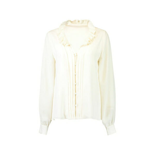 アレクシス レディース ティーシャツ トップス Vina ruffled blouse Neutrals