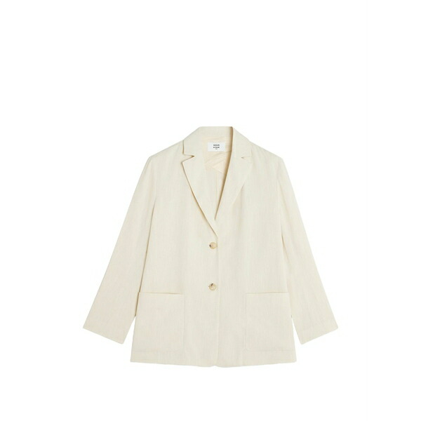 住みか 稲荷 レディース 上衣＆上衣 アウター Notched-lapel patch-pocket jacket Neutrals