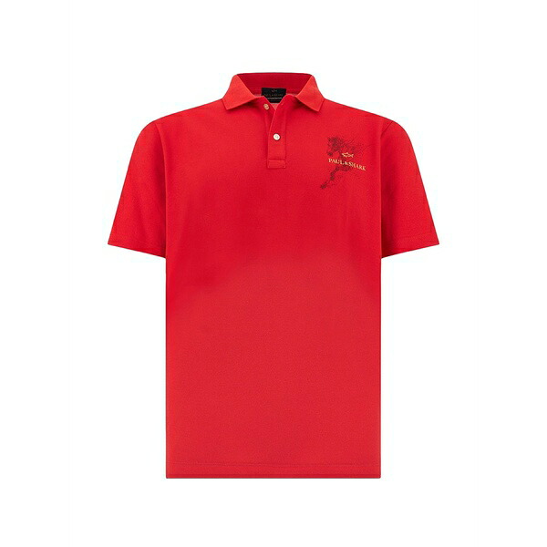 ポールアンドシャーク メンズ スポーツシャツ トップス Logo-detail polo shirt Red