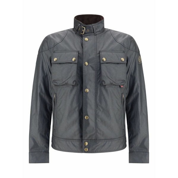 ベルスタッフ メンズ ジャケット&ブルゾン アウター Patch-pocket jacket Black|asty