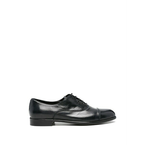 カルピエーレ メンズ お召しものシューズ シューズ Cap-toe oxford shoes Blue
