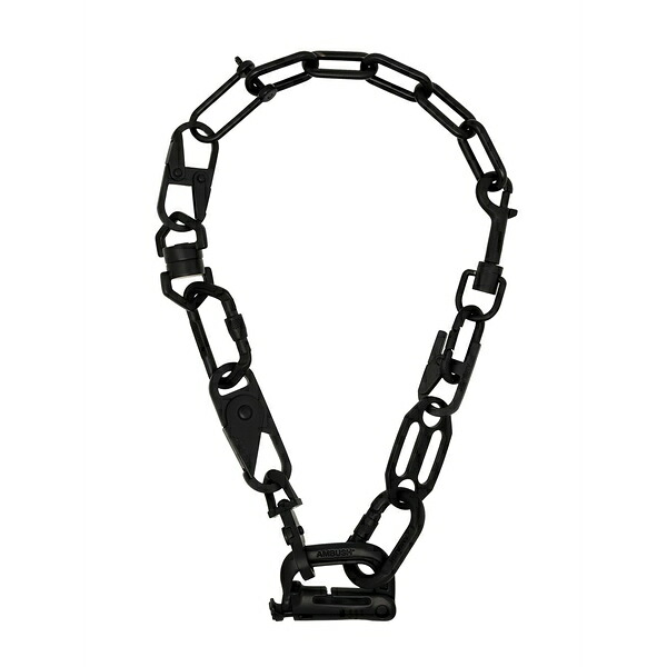 アンブッシュ メンズ 首飾り・チョー鉄道車両 付属物 Carabiner chain necklace Black