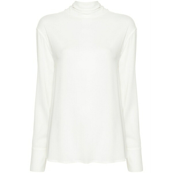 ファビアナ フィリッピ レディース ティーシャツ トップス Roll-neck blouse White