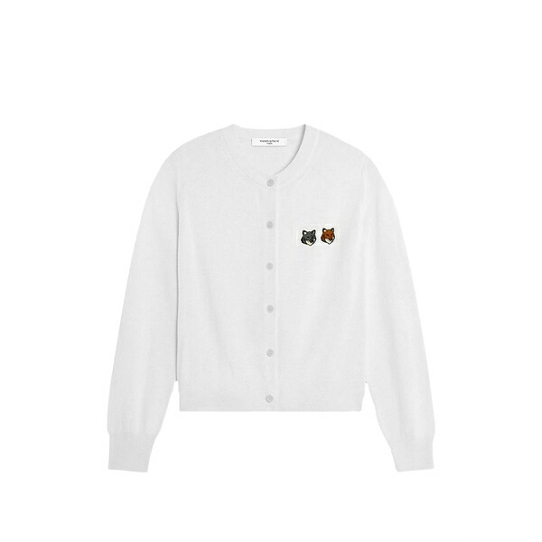棲み家 狐狸 レディース ジレー アウター Fox-motif buttoned cardigan Neutrals
