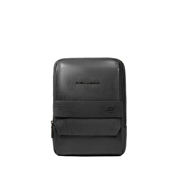 ピークアドロ  メンズ ショルダーバッグ 御徒面子 Leather crossbody bag Black