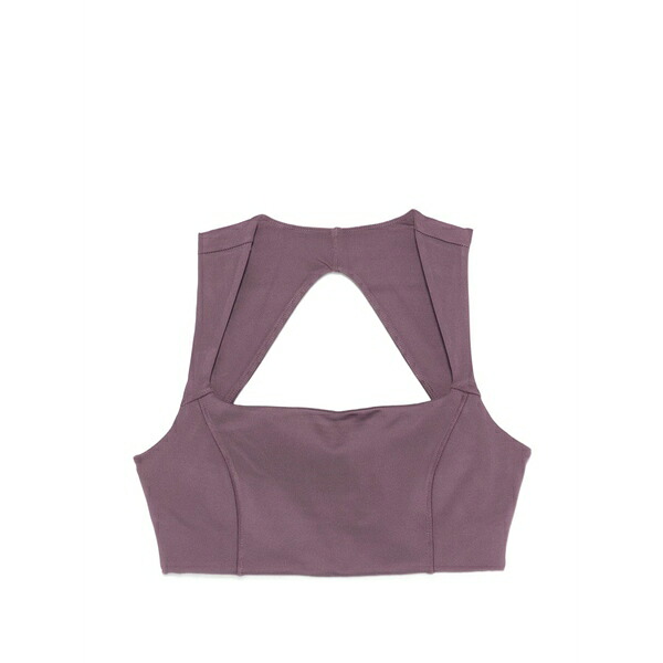 意中の女 コレクティブ レディース カットソー トップス Cutout seamed sports bra Purple