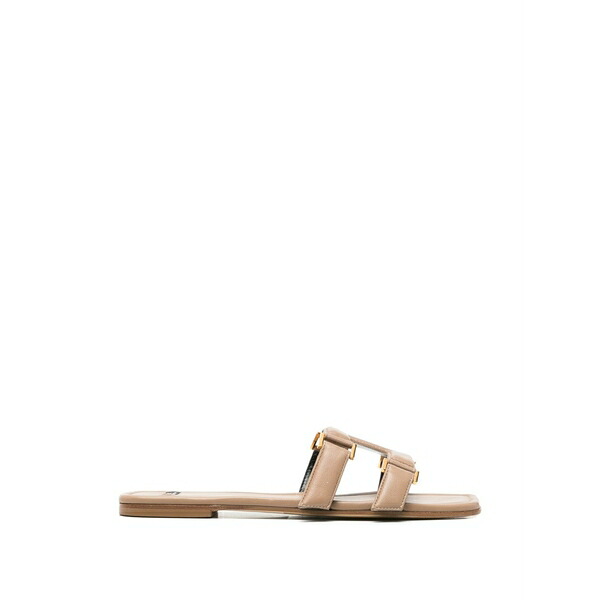 エリザベスフランキ レディース サンダル シューズ Gold-tone hardware sandals Neutrals