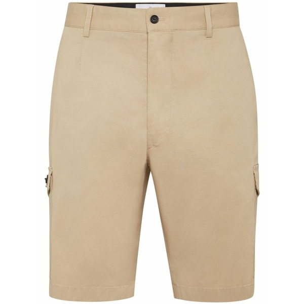 フィリップ飾り気の無い メンズ 心地好いズボン下 ボトムス Logo-plaque cargo shorts Neutrals