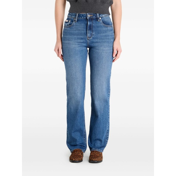 カルバンクライン レディース ジーンズズボン下 ボトムス High-rise straight jeans Blue