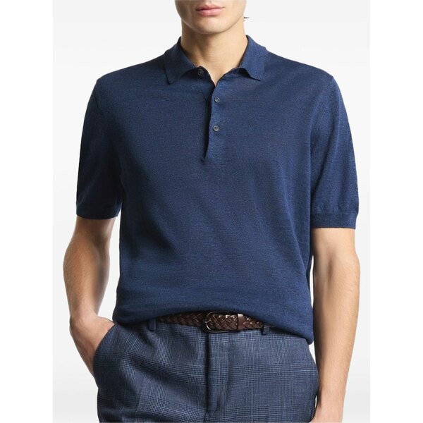 フェイ メンズ スポーツシャツ トップス Short-sleeve polo shirt Blue