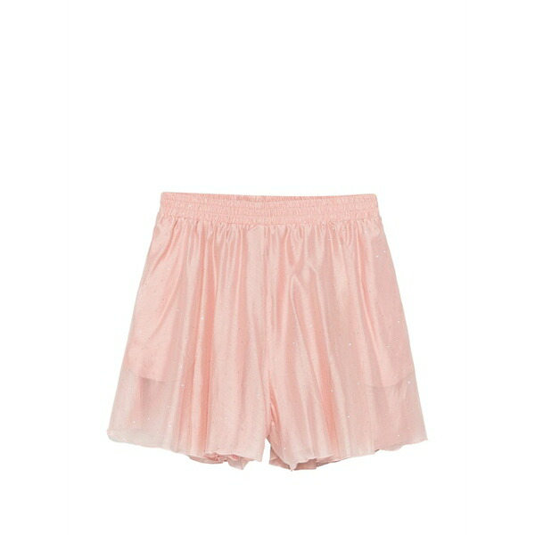 アクチュアリー レディース 心地好いズボン下 ボトムス Rhinestone-embellished shorts Pink