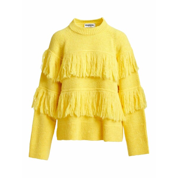 エッセンシャルアントワープ レディース 編み物\u0026プルオーバー アウター Johns sweater  Yellow