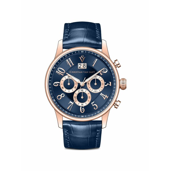 クリスチャンバンサント メンズ ウオッチ 付属品 Heritage 42粍 watch Blue