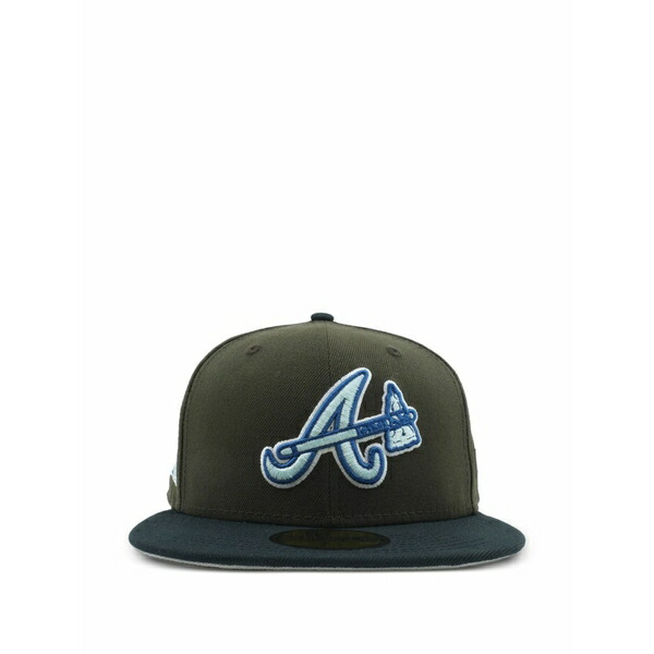 ニュー内鰓 メンズ 鳥打ち帽 付属物 59fifty atlanta braves cap Brown