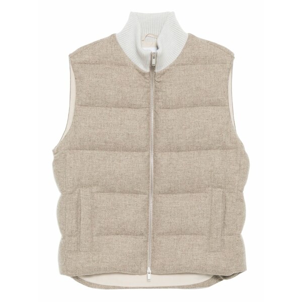 ラルディーニ メンズ 上衣＆上衣 アウター Sleeveless down jacket Neutrals