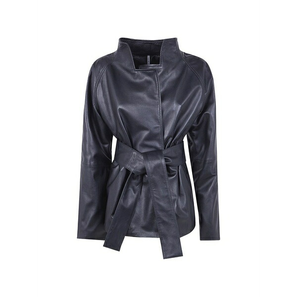 リビアナコンティ レディース 上衣＆上衣 アウター Belt jacket Black