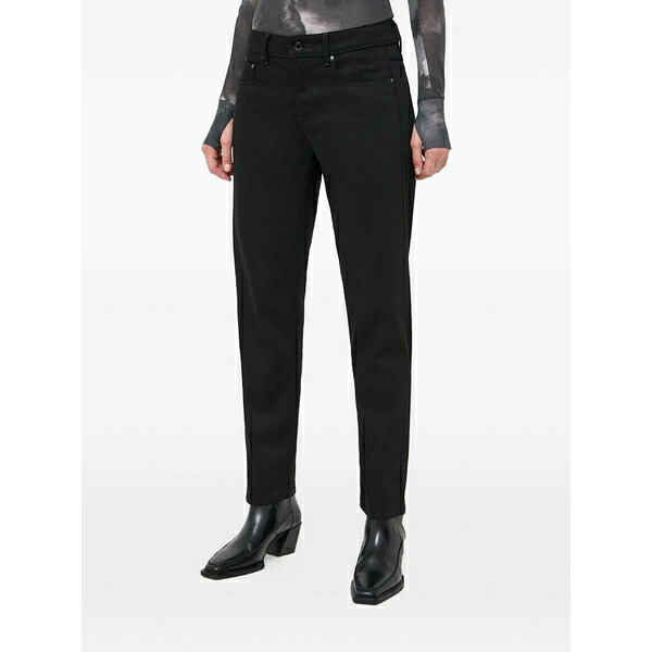 ジースター レディース ジーンズズボン下 ボトムス Five-pocket jeans Black