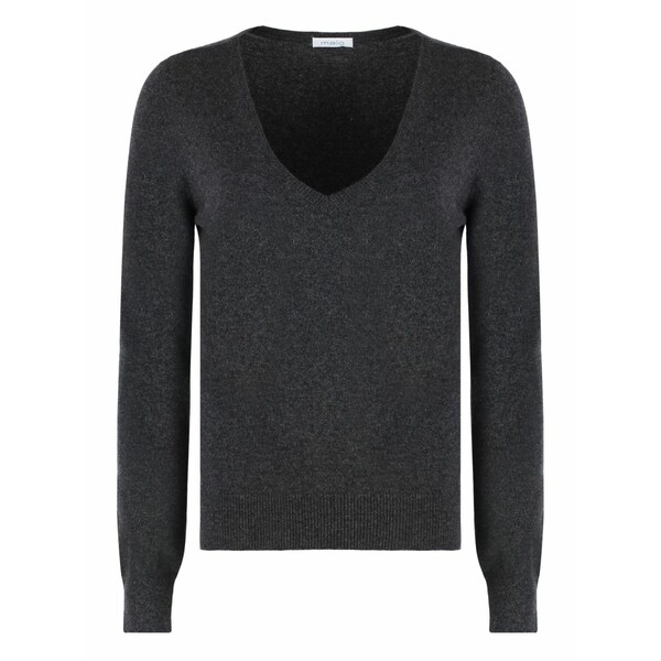 マロ レディース 編み物\u0026プルオーバー アウター Cashmere-wool jumper Grey