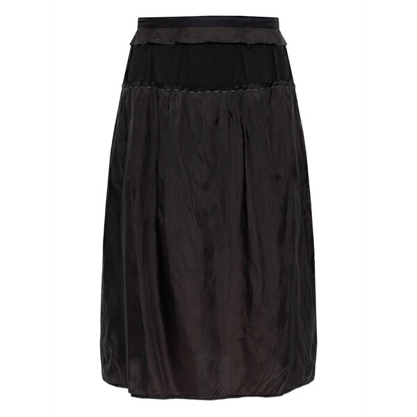 マルタンマルジェラ レディース スコート ボトムス Ruffled MIDI skirt Black