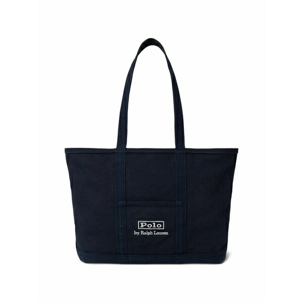 ラルフローレン メンズ トートバッグ 御徒面子 Medium logo strap tote bag Blue