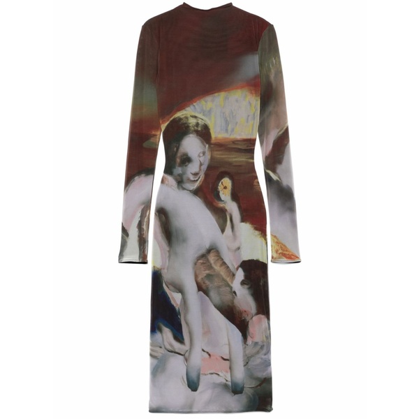 マグラー レディース ワンピース トップス Sunset sees midi dress Brown｜asty 129,900円