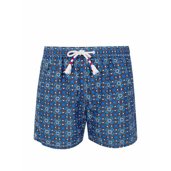 エムシーツーセイントバース メンズ 心地よいズボン下 ボトムス Lightning majolica swim shorts Brown