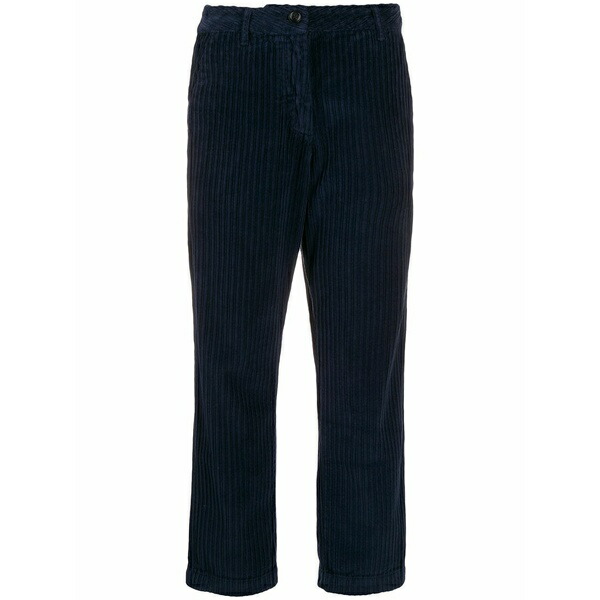 羊毛 一財産 レディース 心地よいズボン下 ボトムス Corduroy trousers Blue