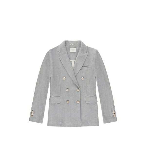 チルコロ1901 レディース 上衣＆上衣 アウター Double-breasted herringbone blazer Blue
