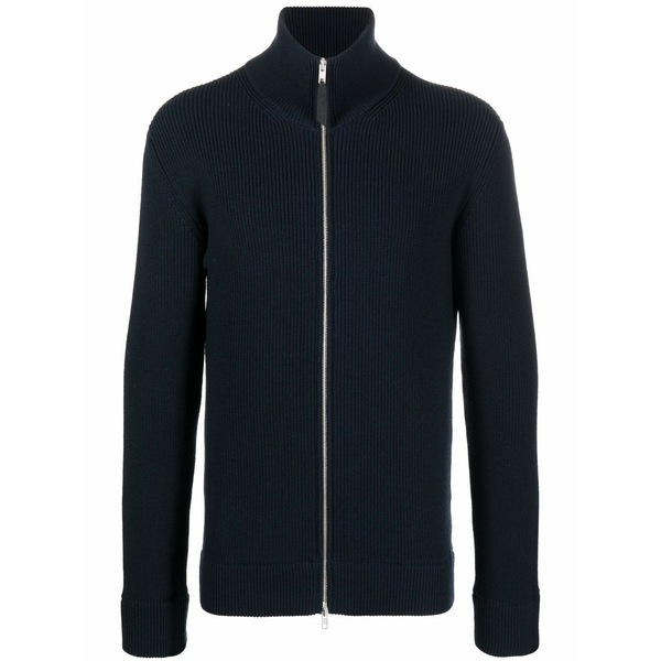マルタンマルジェラ メンズ ジレー アウター Ribbed zip-up cardigan Blue