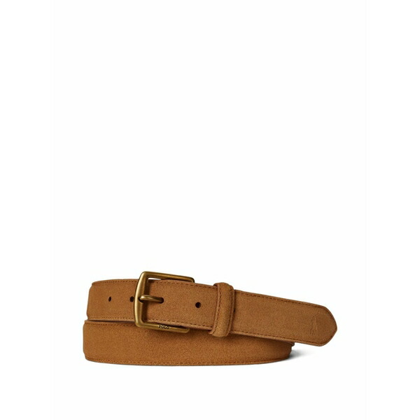 ラルフローレン メンズ 胴締め 佩び物 Leather belt Brown