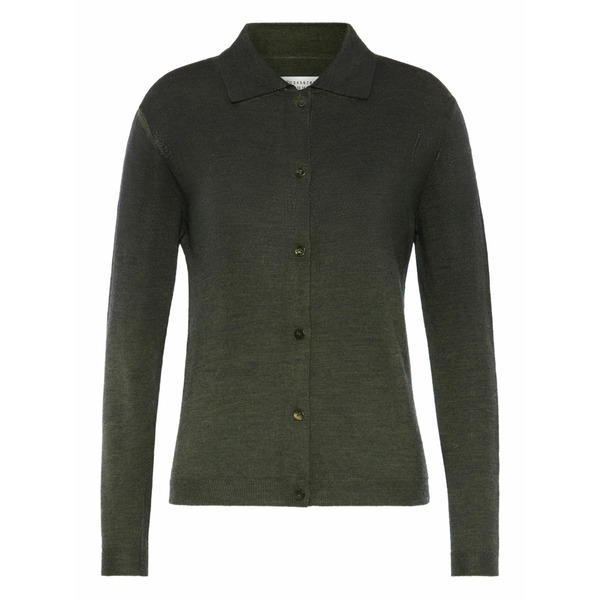 マルタンマルジェラ レディース ジレー アウター Gradient-effect spread-collar cardigan Green