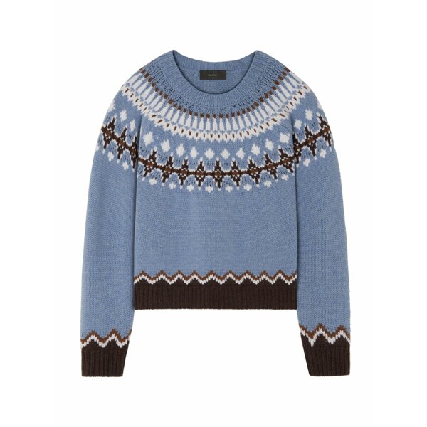アラヌイ レディース 編み物\u0026プルオーバー アウター Sweet winter wool sweater Blue